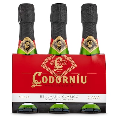 Cava seco Codorníu pack 3 x 20 cl-0