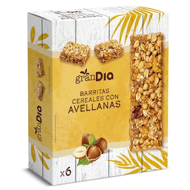 Barritas de cereales con avellanas Gran Dia 150 g-0