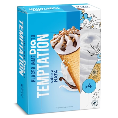 Conos de nata Dia Temptation 4 x 68 g-0