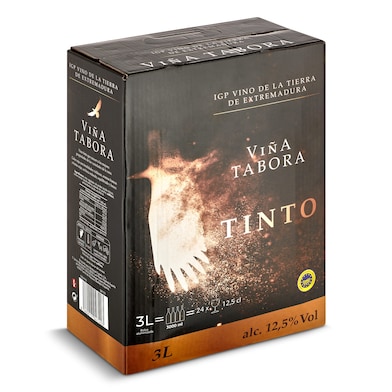 Vino tinto de La tierra de Extremadura Viña Tabora 3 L-0