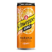 Schweppes de naranja zero lata 330 ml