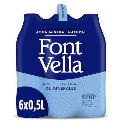 Agua mineral Font Vella pack 6 x 500 ml-0