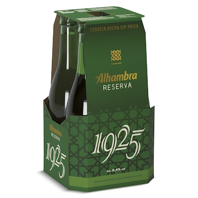 Cerveza reserva 1925 Alhambra pack 4 x 33 cl-0