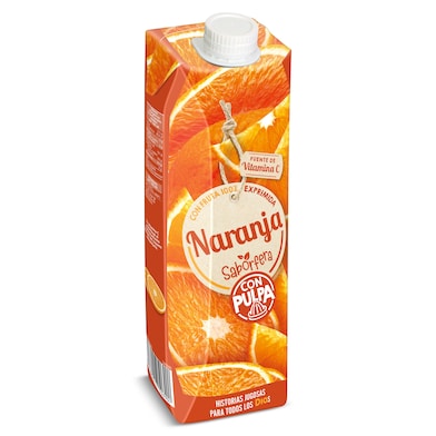 Zumo de naranja con pulpa Dia Saborfera 1 L-0