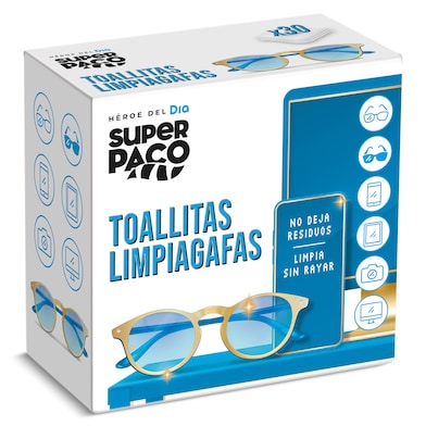 Toallitas limpiagafas Dia Super Paco 30 unidades-0
