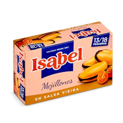 Mejillones en salsa vieira 13/18 piezas Isabel 69 g-0