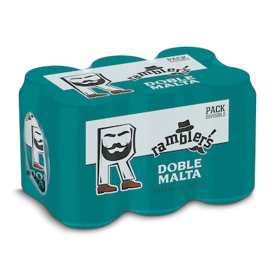 Cerveza doble malta Dia Ramblers pack 6 x 33 cl-0