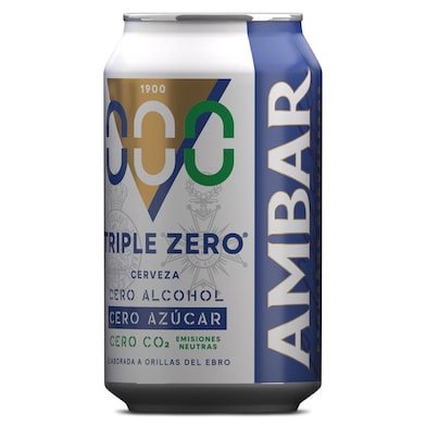 Cerveza triple zero Ambar 33 cl-0