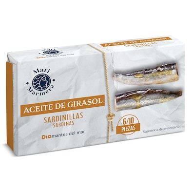 Sardinillas en aceite de girasol Dia Mari Marinera 65 g-0