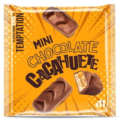 Mini barritas de chocolate y cacahuete Dia Temptation 250 g-0