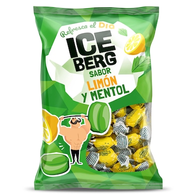 Caramelos sabor mentol y limón Iceberg de Dia 300 g-0
