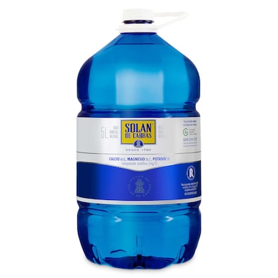 Agua mineral Solán de Cabras 5 L-0