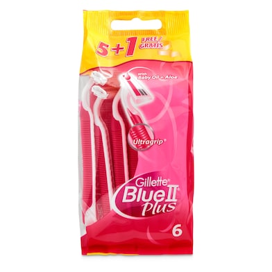 Maquinilla depilación 2 hojas Gillette Blue II 5 unidades-0