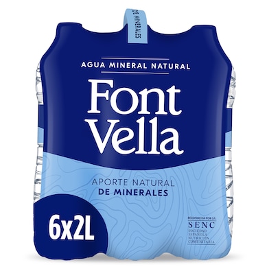 Agua mineral Font Vella pack 6 x 2 L-0