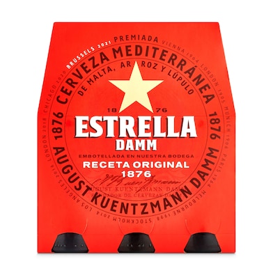 Cerveza Estrella Damm pack 6 x 25 cl-0