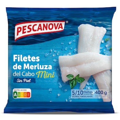 Filetes de merluza sin piel mini Pescanova 400 g-0