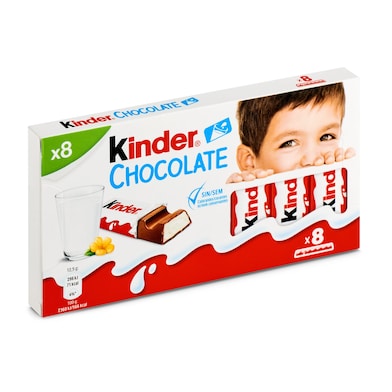 Barritas de chocolate con leche Kinder 100 g-0