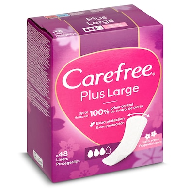 Protegeslips maxi Carefree 48 unidades-0