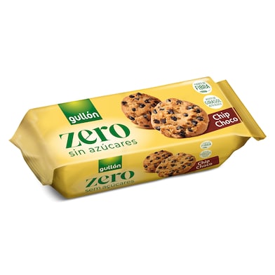 Galletas chip choco con pepitas de chocolate sin azúcares Gullón 125 g-0
