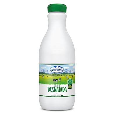 Leche desnatada Asturiana botella 1.5 L-0