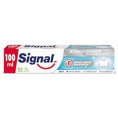 Pasta de dientes blanqueadora bicarbonato Signal 100 ml-0