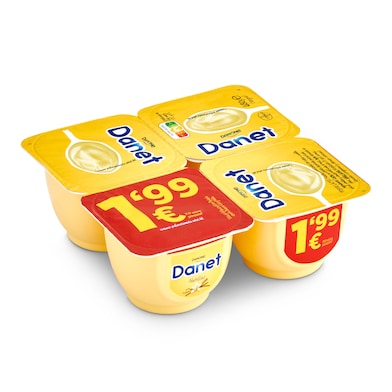 Natillas de vainilla Danet 4 x 120 g-0