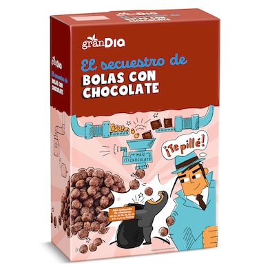 Cereales de bolas con chocolate Gran Dia 500 g-0 Cereales de bolas con chocolate Gran Dia 500 g-0