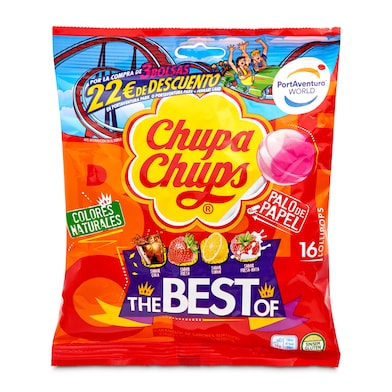 Caramelos con palo varios sabores Chupa Chups 208 g-0