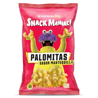 Palomitas sabor mantequilla Dia Snack Maniac 80 g-0