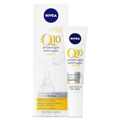 Crema antiarrugas contorno de ojos Q10 Nivea tubo 15 ml-0