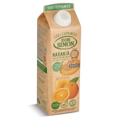 Zumo de naranja con pulpa Don Simón 1 L-0
