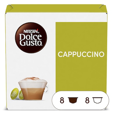 Cápsulas de café cappuccino Dolce Gusto 16 unidades-0