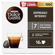 Cápuslas de café expresso intenso Dolce Gusto 16 unidades