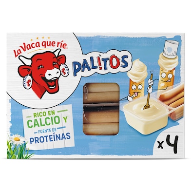 Queso fundido con palitos de pan La Vaca que ríe 140 g-0