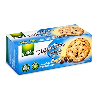 Galletas digestive con avena y chocolate Gullón 425 g-0
